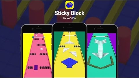 Sticky Block by voodoo | iOS / Android Mobile Gameplay