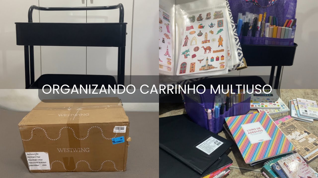 CARRINHO MULTIUSO ORGANIZADOR | UNBOXING Montando e organizando o meu carrinho auxiliar Westwing ￼