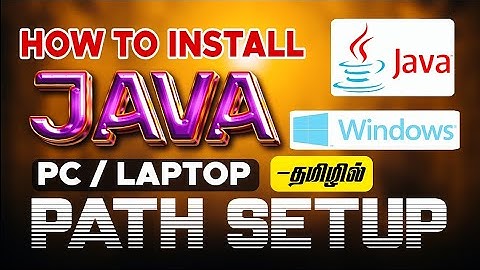 java install in tamil 2025 | Path setup | java JDK Download | tech update