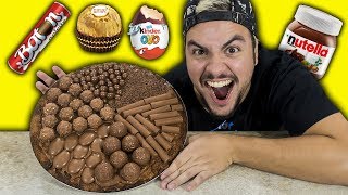 PIZZA DE CHOCOLATE DE R$ 250 REAIS !! (KINDER OVO COM NUTELLA)