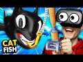 NEW Fishing For CARTOON CAT FISH In VIRTUAL REALITY (Crazy Fishing VR Funny Gameplay)