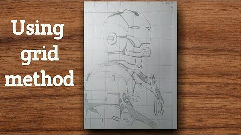 How to make Iron man/ easily for beginners /grid method
