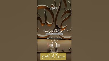 سورة ابراهيم #quran #دويتو #دعاء #صباح_الخير #صباحالخير #تيك_توك #دعاءمستجاب #لايك #حالاتواتس #duet