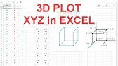 3d Plots In Excel Youtube