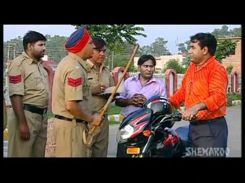 Funny Traffic Challan - Punjabi Comedy Scenes - Ghasita Hawaldar Santa Banta Frar