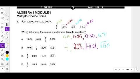 2018 Module 1 Problem 1 Algebra 1 PDE Item and Scoring Sampler