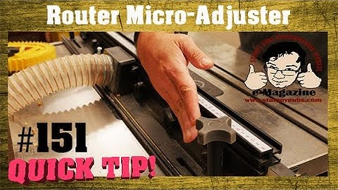 Precisely micro-adjusting your router table fence (Free jig!)