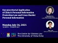 Extraterritorial Application of China's Personal Information Protection Law