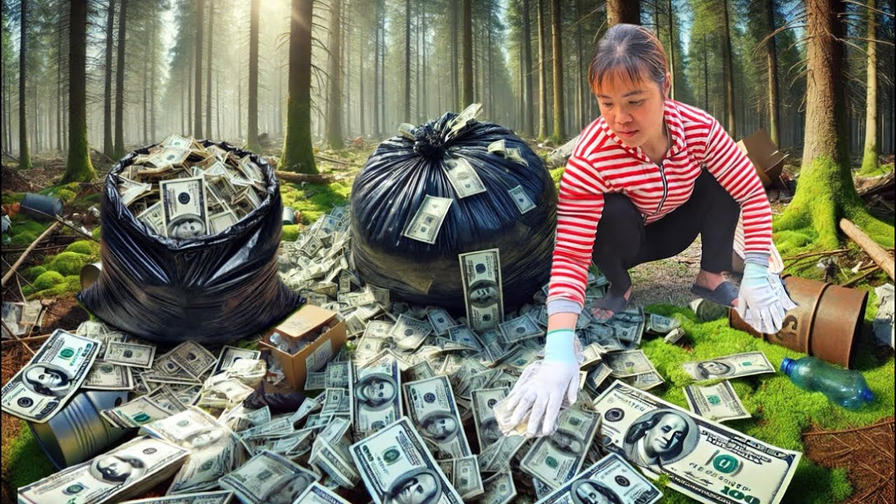 Found a large amount of money: a lucky scrap collector found a large amount of money at the landfill