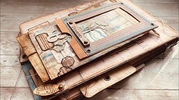 Vintage Style Pop-Up Album/Folio Tutorial | Handmade from Altered File Folder