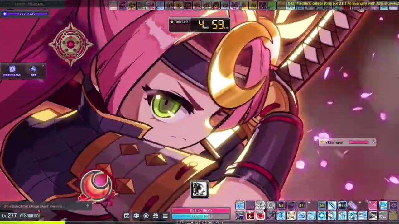 MapleStory] Hayato 42m CP Black Mage Solo (P4 Burst only) - YouTube