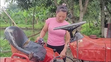“Rescuing Flood-Damaged Tractor 🚜 | Restoring & Restarting Abandoned Engine After Disaster”