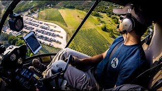 Landing a Helicopter Next to a BBQ Restaurant