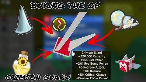 Buying the OP Crimson Guard! | Roblox Bee Swarm Simulator