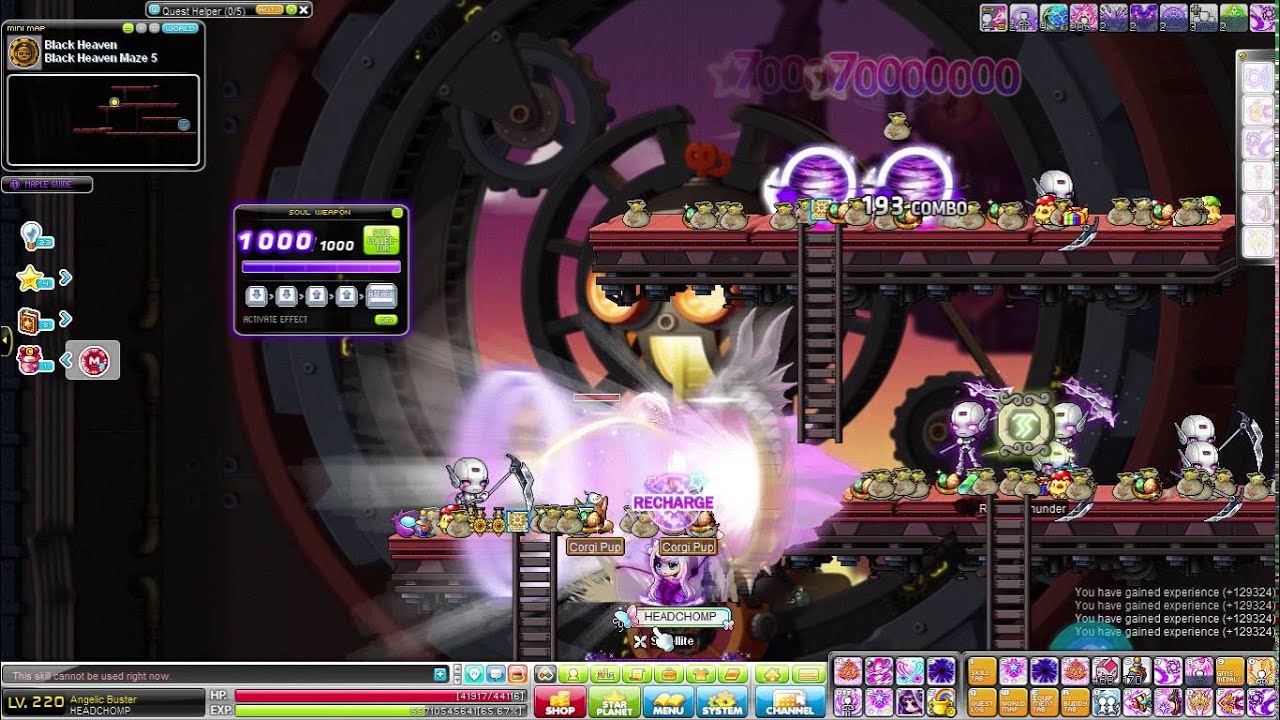 Angelic Buster 'acrobatics' (Grappling Heart glitches?)