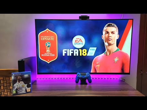 FIFA 18 World Cup Edition on PS4 Slim (4K HDR TV)