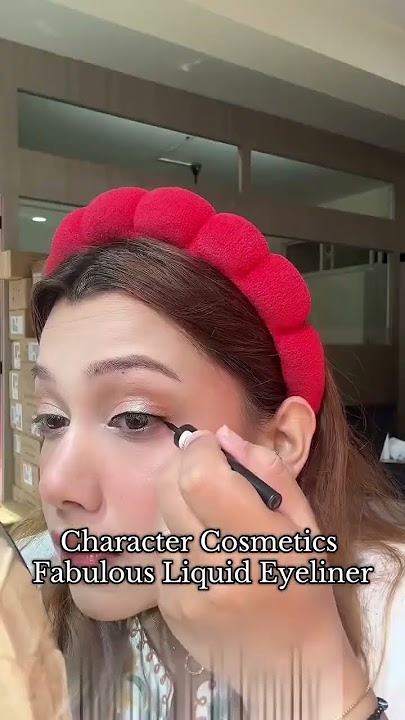 Quick Eyeliner Tutorial! Use this waterproof eyeliner from character cosmetics!