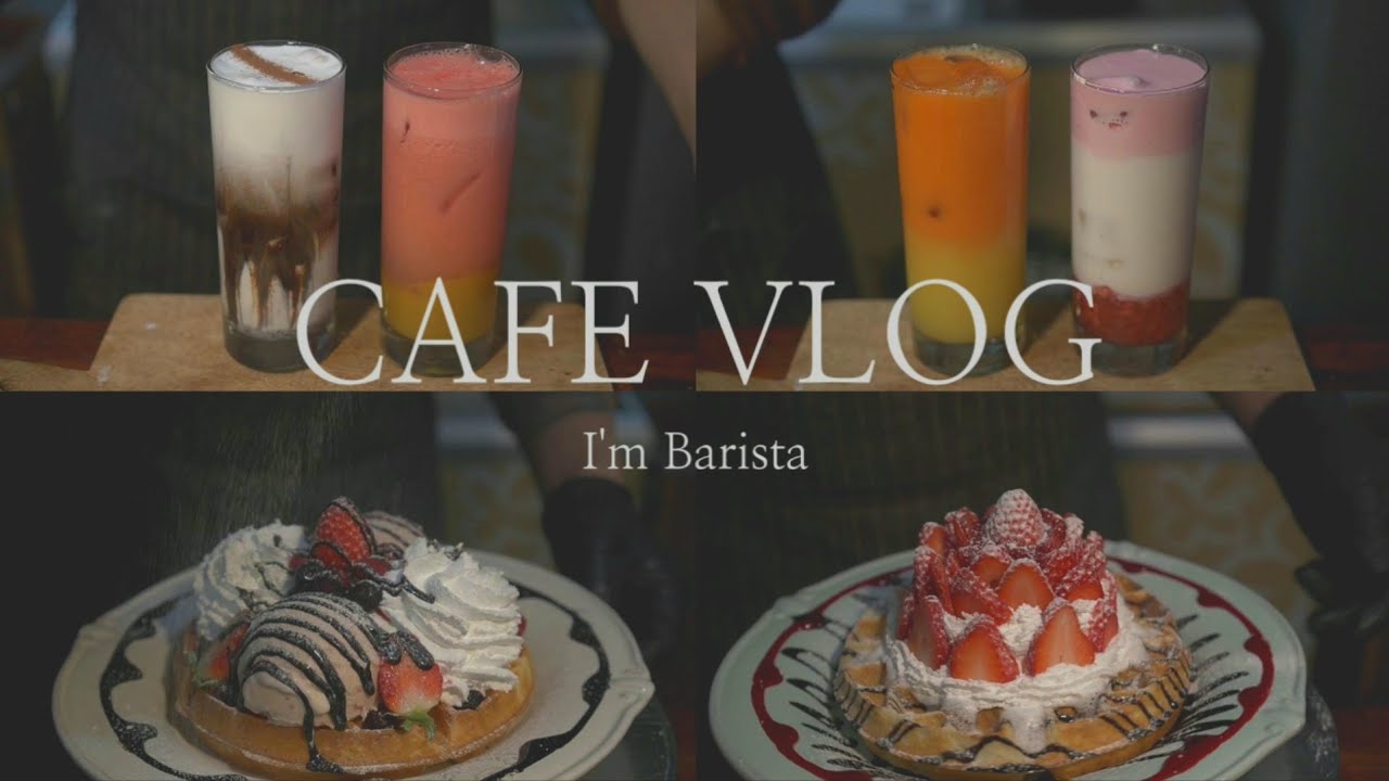 [CAFE VLOG] [ENG] [ASMR] | 카페브이로그 | 개인카페 | 음료제조 | Korea cafe vlog | Take out 정말 많이 나간날.