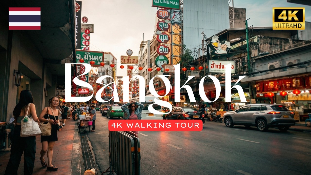 Walking Bangkok 🇹🇭 | Saphan Taksin to Chinatown | 4K HDR Street Walk Tour