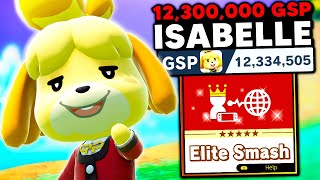This is what a 12,000,000 GSP Isabelle looks like in Elite Smash