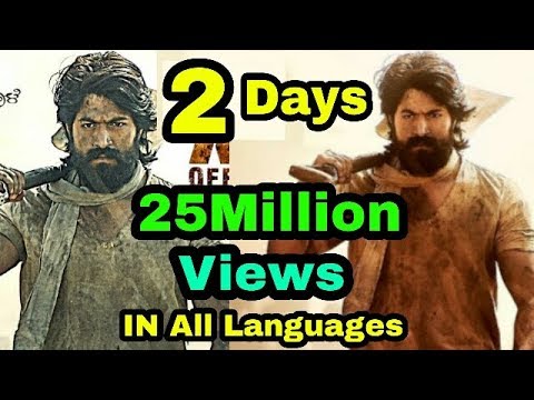 Kgf Trailer Cross 20 Million Views On Youtube In All Languages