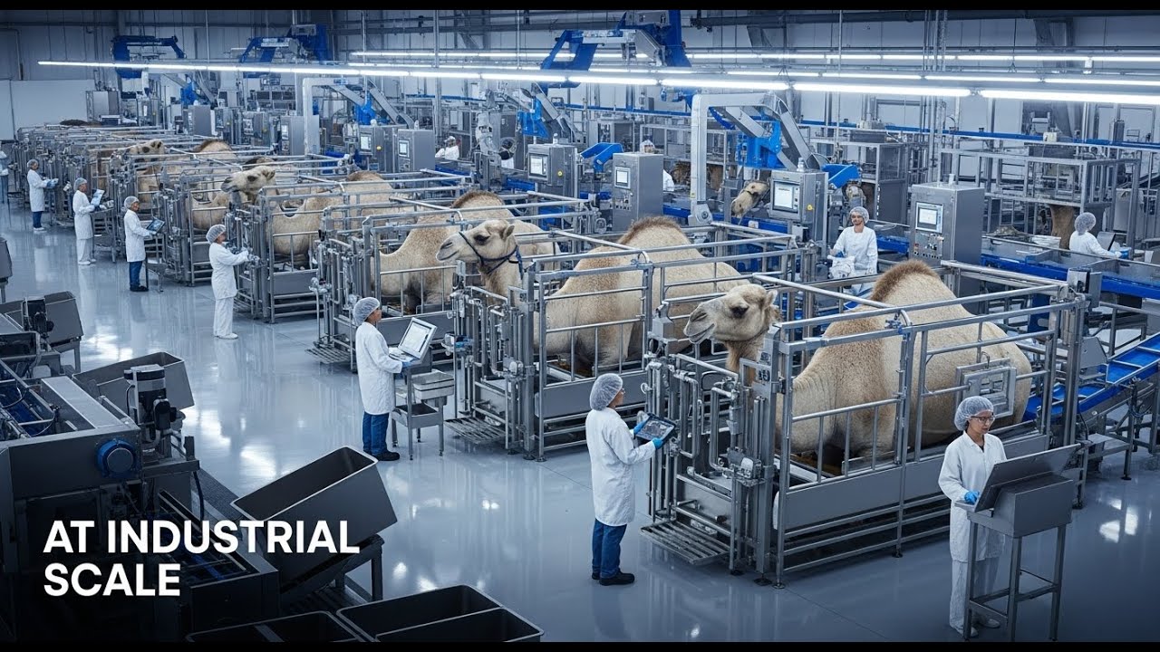 Camel Meat Processing Plant | Farm to Factory Full Journey - YouTube