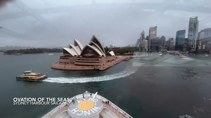 Ovation of the Seas - Departure from Sydney Harbour
