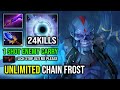 When Your Carry Get 1 Shot By a Support Lich | Unlimited Chain Frost 100% Aghanim Effect Dota 2