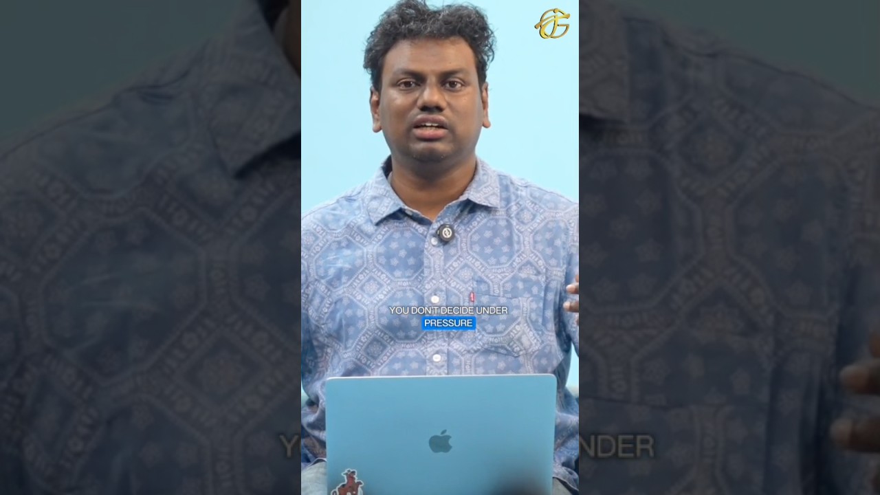 The Danger of Making Decisions Under Pressure #decisionmaking #shorts #christianmotivation