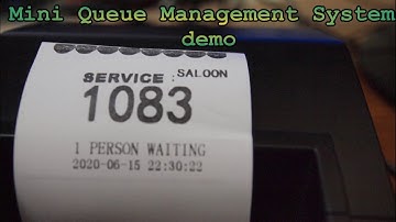 Mini Queue Management System demo (first part)