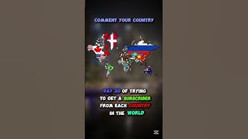 Day 20 of trying to get a subscriber from each country in the world #mapping #maps #geography #map