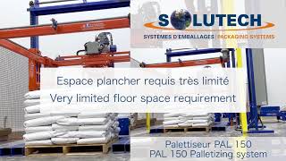 Solutech  Palletizer PAL 150 - robot- & Intelli-wrap