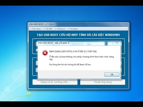 Cách khắc phục lỗi không định dạng được usb khi tạo usb boot