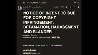 @SaintAVS  @FuegoSavvy  and @urfriendlyhood Try to Silence Criticism with Empty Legal Threats