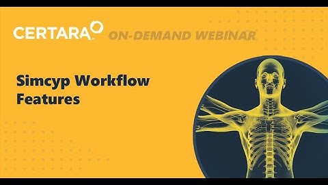 Simcyp Workflow Features