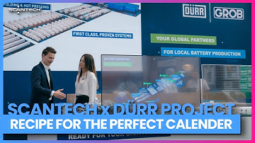 Measurement solution for calender line in the battery production with Dürr