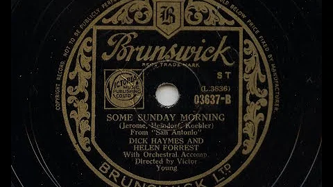 Dick Haymes and Helen Forrest 'Some Sunday Morning' 1945 78 rpm