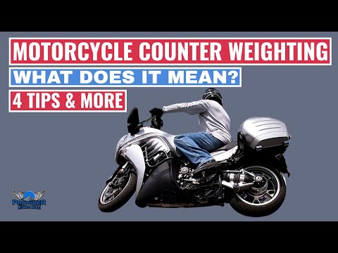 Motorcycle counter weighting.