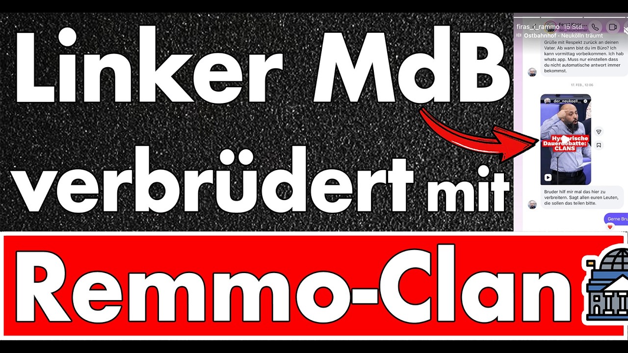 Der MdB dem die Clans vertrauen! Linker Ferat Koçak ist mit Remmo-Clan in Kontakt!