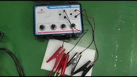 Megger TTR 310 Transformer Ratio Tester Repair and Calibration by Dynamics Circuit (S) Pte. Ltd.