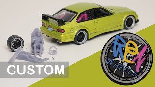 Hot Wheels Custom - BMW M3 e36 Race with Driver and RBN Wheels | Let’s build a RLC (light)
