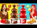 Desafío Fondue de Fuente de Chocolate | Batalla de Comida de Chocolate vs Real por RATATA CHALLENGE