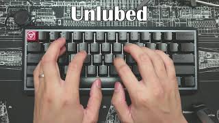 [Keyboard Experiment 2: Lubed vs Unlubed] - 5 Degree Unholy Pandas Aluminium plate POM keycaps