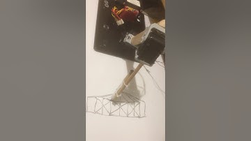 inverse kinematics, trajectory, 3-axis, drawing some squares and triangles (Dynamixel AX-12A servos)