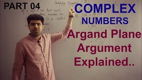 Complex Numbers 11th XI Part 04 / How to find Argument and Polar form in Argand plane