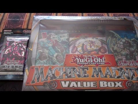 Opening Yugioh Machine Madness Value Box and 1 Legacy of the Valiant Pack