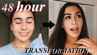 EXTREME 48 hour glow-up-transformation...