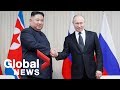 Kim Jong Un and Putin hold first-ever summit meeting