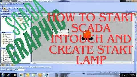 SCADA tutorial for beginners START STOP use intouch Software #automation #scada