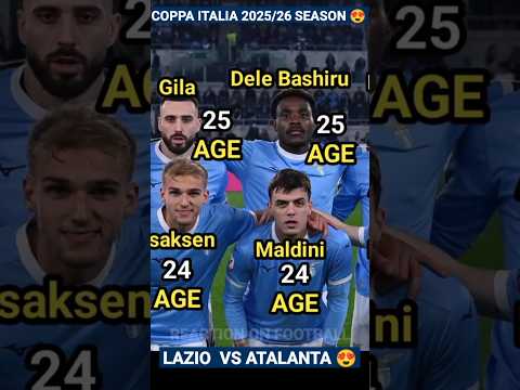 Video LAZIO 2 - 2 ATALANTA BC | Semi Final Coppa Italia Frecciarossa 2025/26 | Football Players Age ?